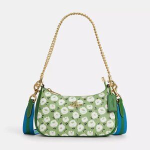 NWT Coach CBG84 Teri Mini Crossbody Bag With Floral Print in Kelly Multi